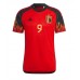 Billiga Belgien Romelu Lukaku #9 Hemma fotbollskläder VM 2022 Kortärmad